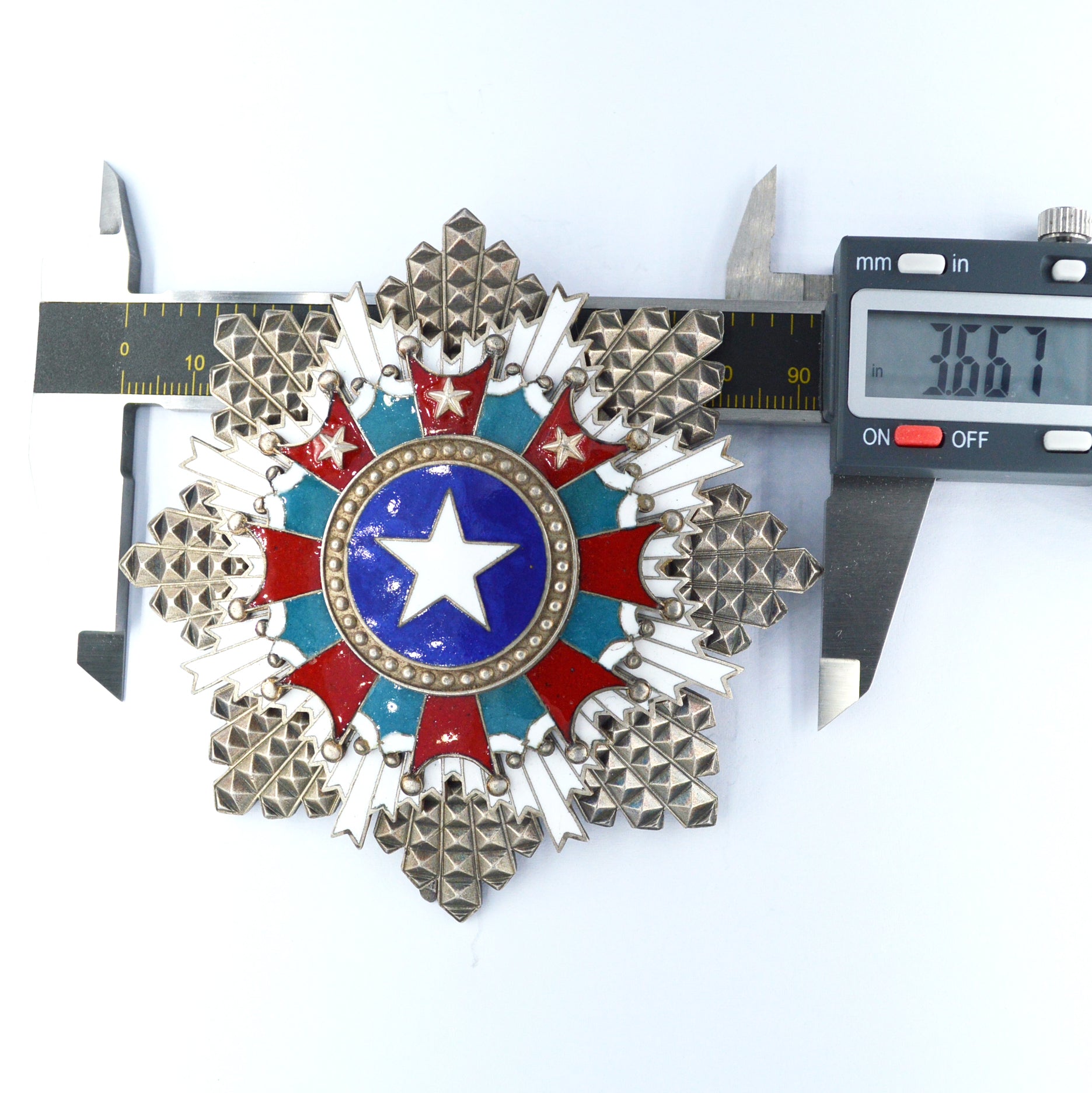 Chinese-REPUBLIC Order of Brilliant Star Breast star 1st class detail view 5
