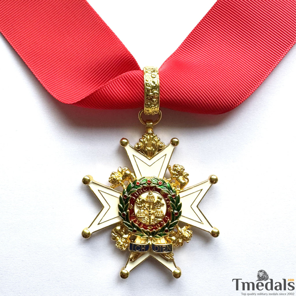 UK Order of the Bath Knight Commander Class Great Britain Medal neck ribbon detail view 10