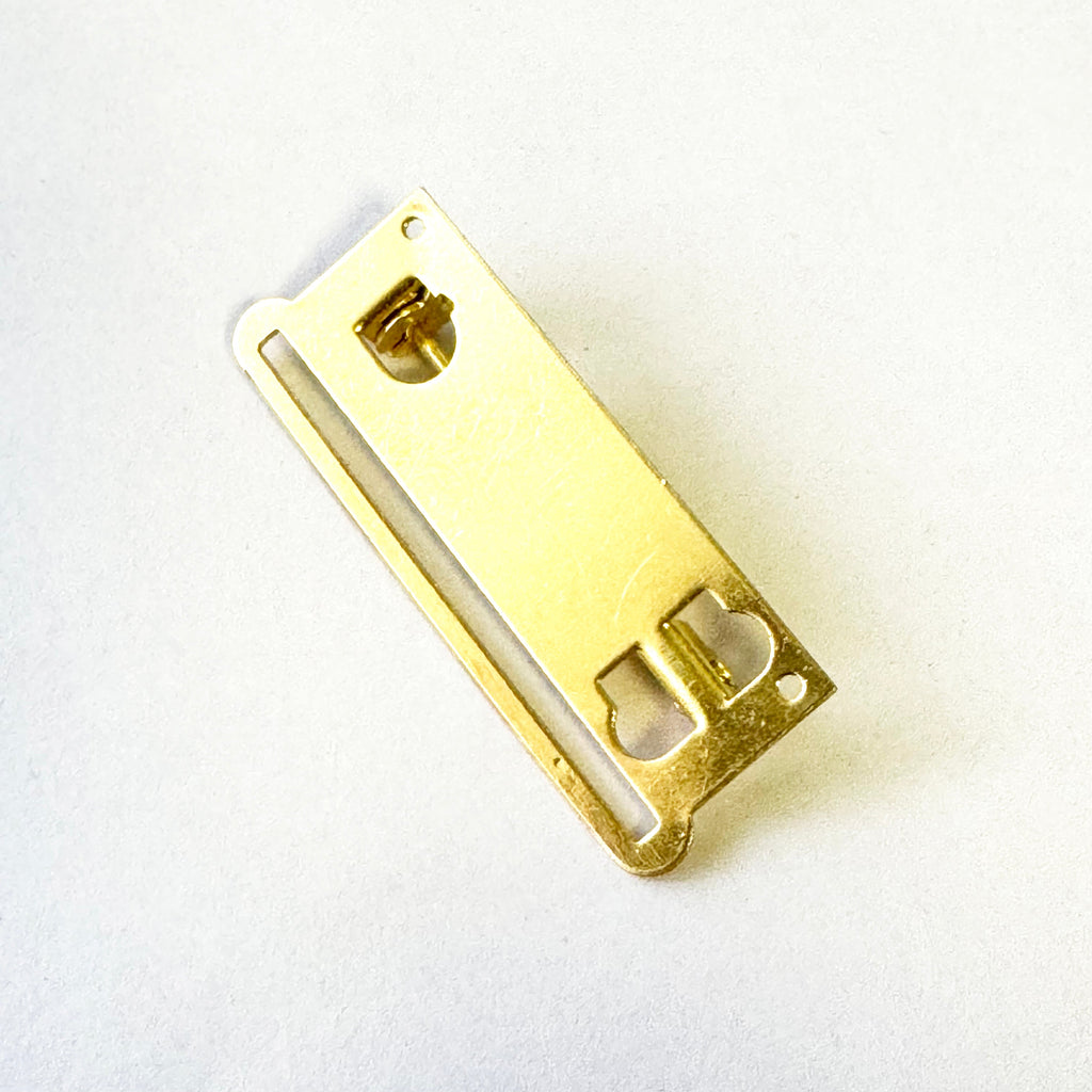 10× Medal Ribbon Mounting Bars Brooch Pin Fixing 1 Space, for 35-38 mm Ribbon Gold detail view 10