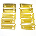 10× Medal Ribbon Mounting Bars Brooch Pin Fixing 1 Space, for 35-38 mm Ribbon Gold