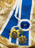 Order of the Illustrious Dragon Full Set with Sash – Japan Manchukuo China Medal reproduction