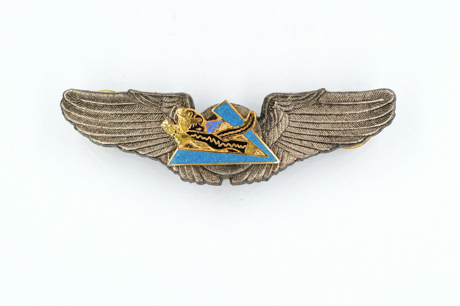 U.S. Air Force Wing WWII Flying Tigers American Volunteer Group Enamel Badge