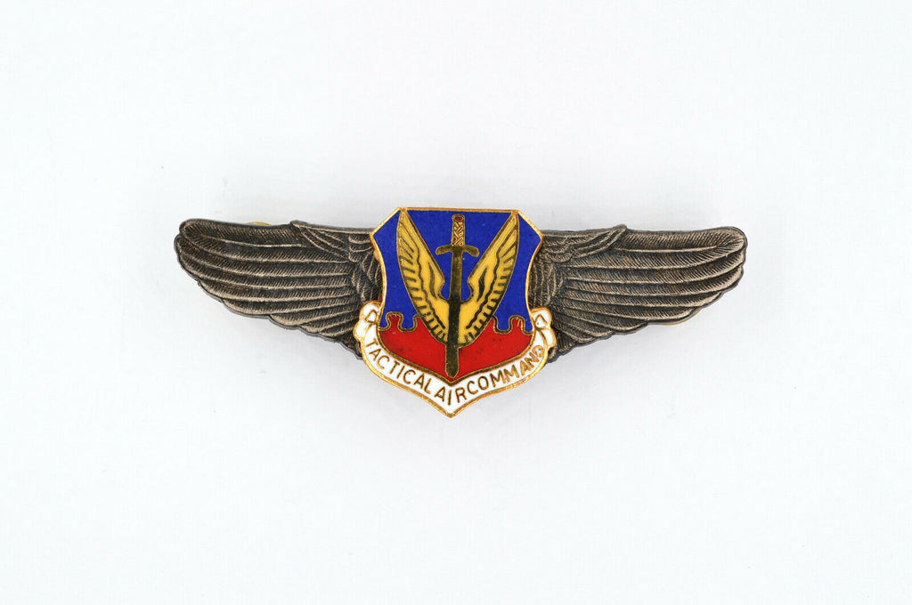 U.S. WWII Tactical Air Command Air Force Wings Badge Pin Medal Enamel