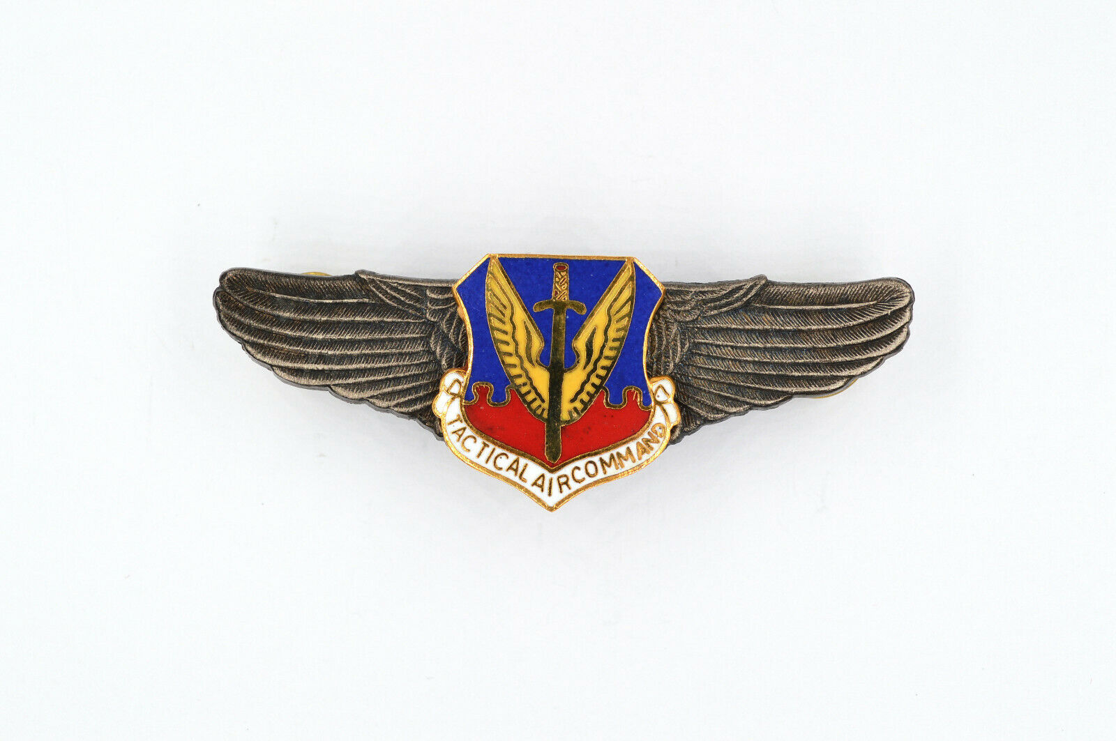U.S. WWII Tactical Air Command Air Force Wings Badge Pin Medal Enamel