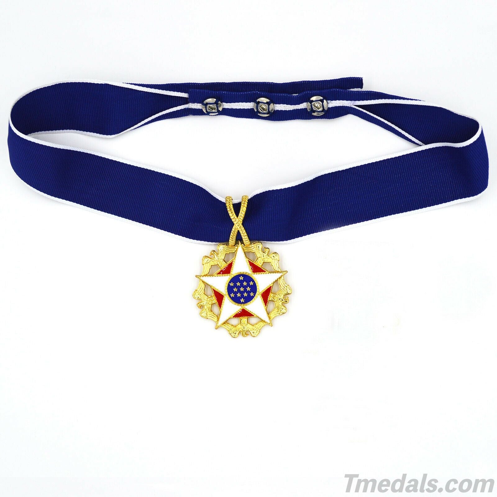Cased U.S. Order Badge Presidential Medal of Freedom, Medallion with Neck Ribbon reproduction