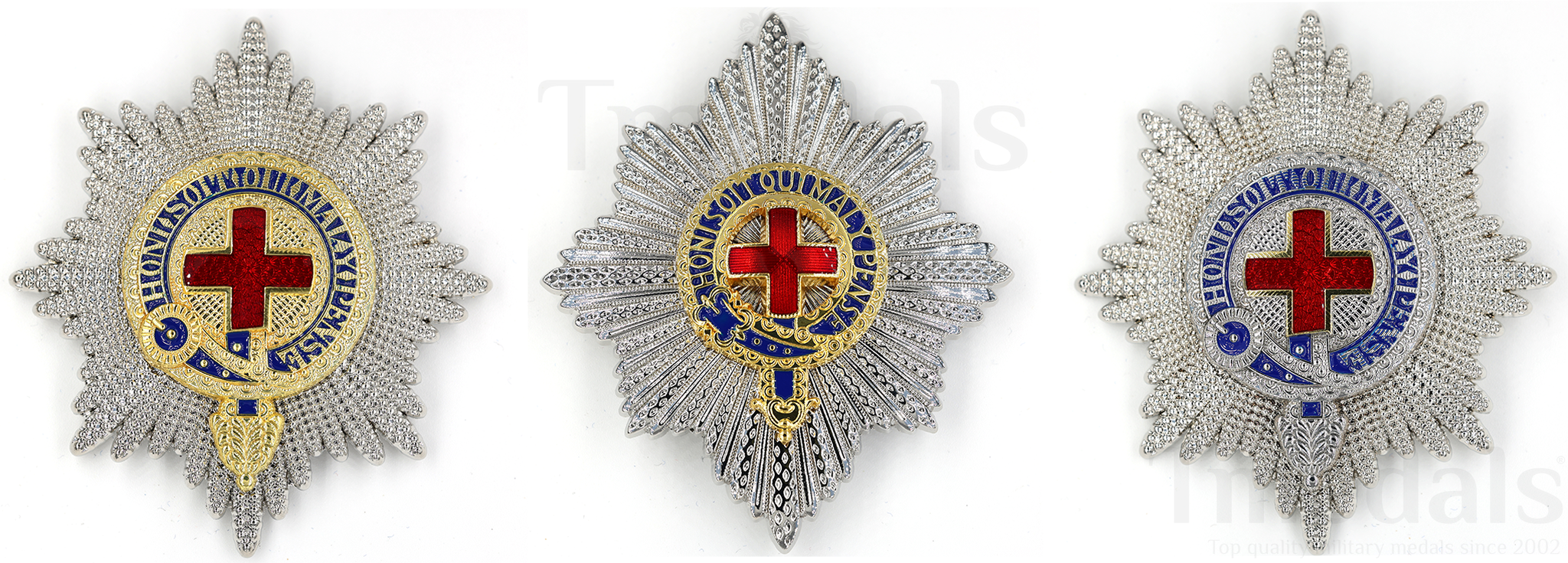 UK Order of the Garter Breast Star – Set of 3 Display Stars reproduction
