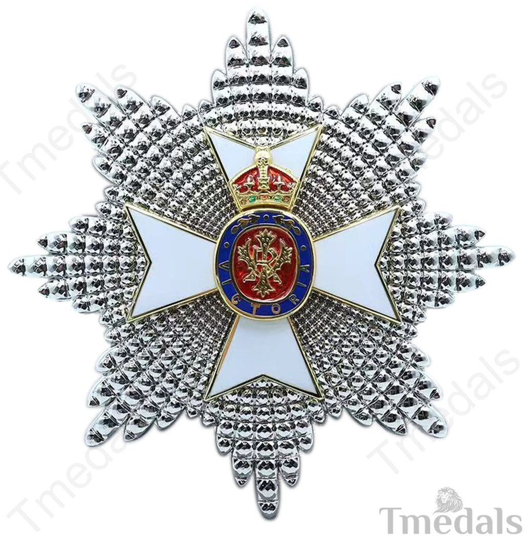 British Royal Victorian Order (RVO) Breast Star White Enamel & Gilt replica