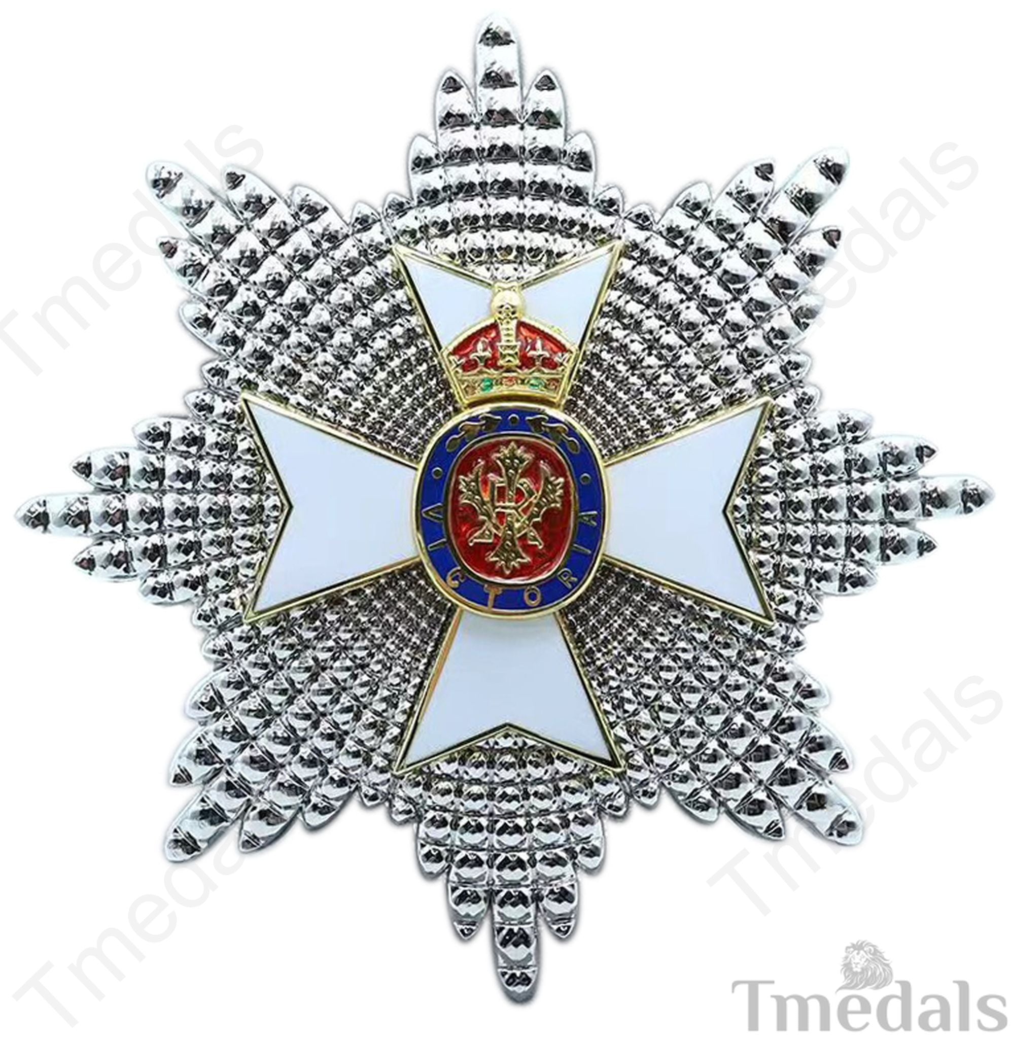 British Royal Victorian Order (RVO) Breast Star White Enamel & Gilt replica