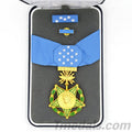 U.S. Medal of Honor Air Force WWII Neck Ribbon Version – Full-Size Brass with Case replica