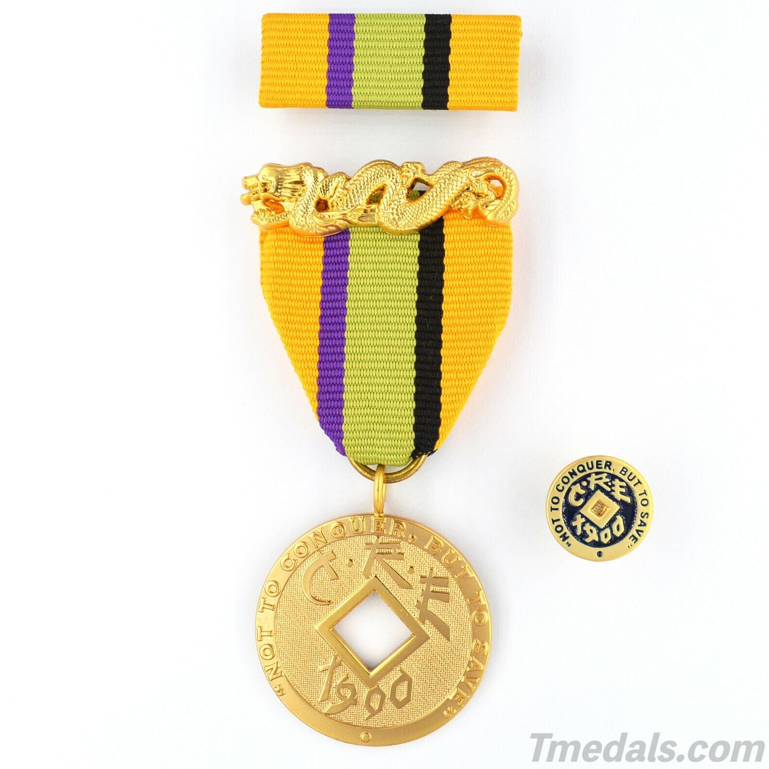 U.S. imperial Order of the Dragon Medal Chinese 1900 C.R.E U.S. reproduction