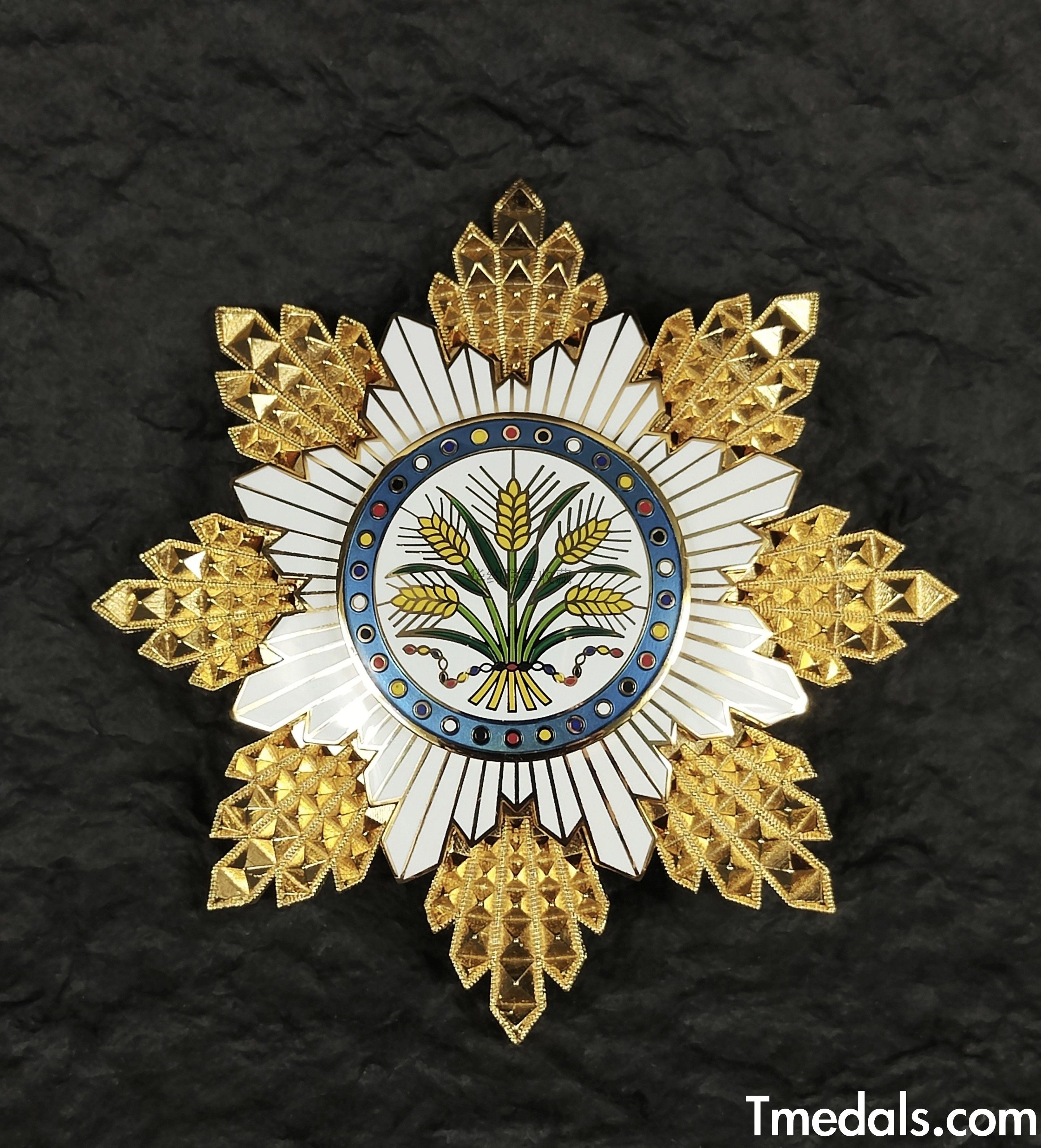 Republic of China, the Order of the Golden Grain, First Class, Breast star replica