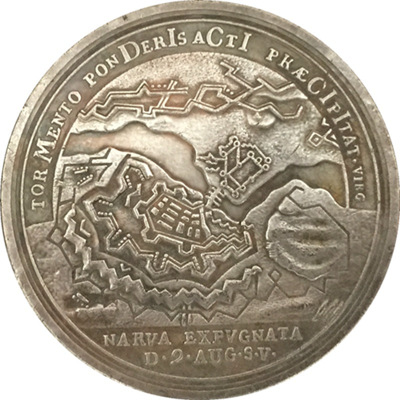 Imperial Russian Medal – Capture of Narva, 1704 – B6 replica