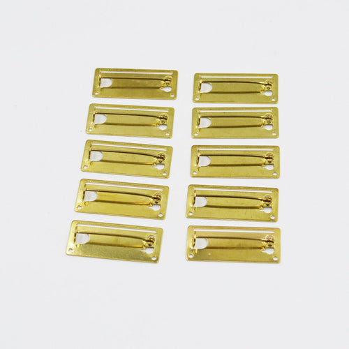 1x Medal Ribbon Mounting Bar – 1-Space Brooch Pin – Fits 32 – 34 mm Full-Size Ribbon – Brass detail view 2
