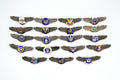 WWII U.S. U.S. Army Air Force Wings Pin Medal Full Set 19 Badges Enamel