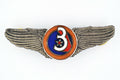 U.S. WWII WWII 3rd Air Force Wings Badge Pin Medal Enamel