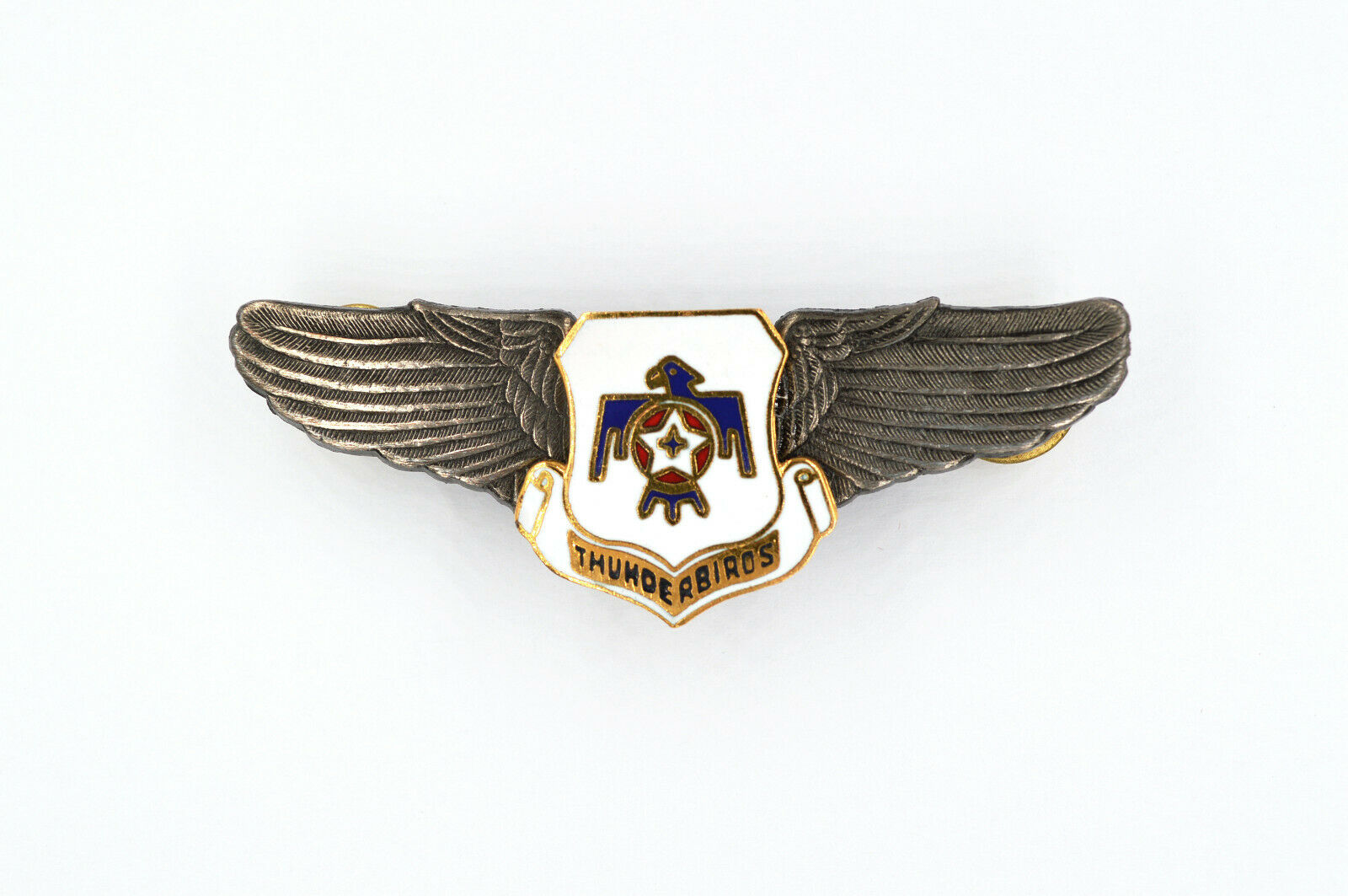 WWII U.S. Army Thundebirds Air Force Wings Badge Pin Medal Order Enamel replica