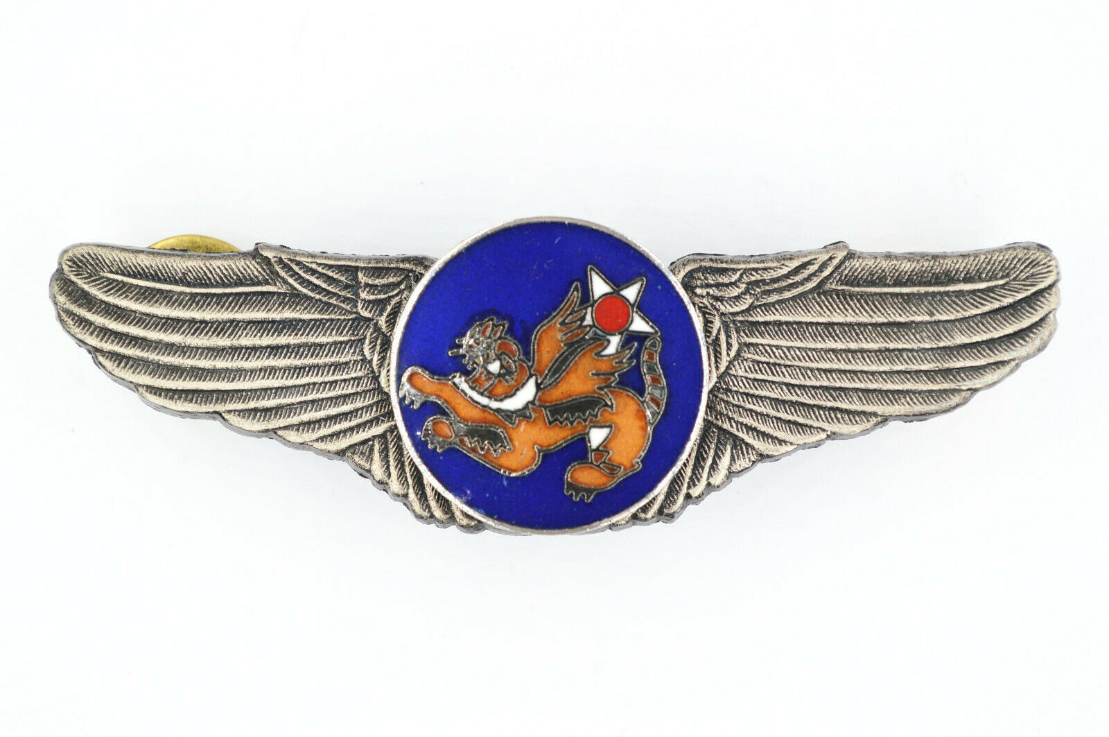 U.S. WWII 14TH Air Force Wings Badge Pin Flying Tigers Enamel Badge replica