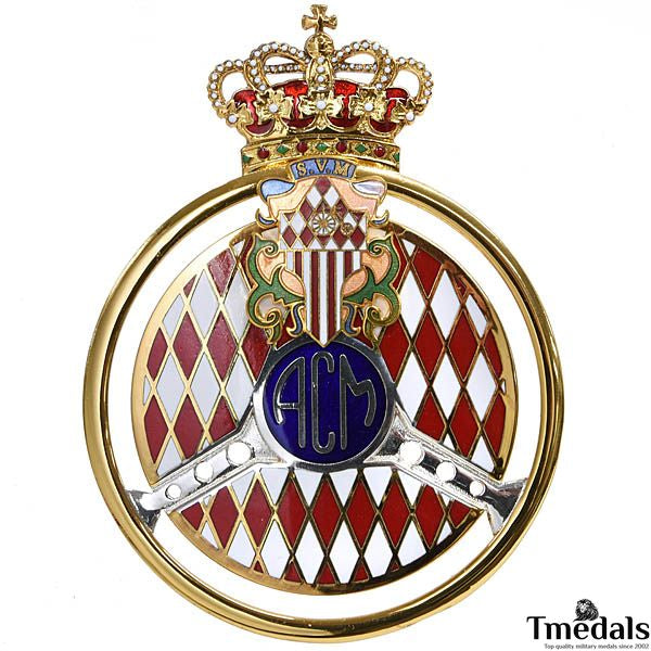 Automobile Club de Monaco (ACM) Gold Grille Badge – Original 2011 Issue detail view 3