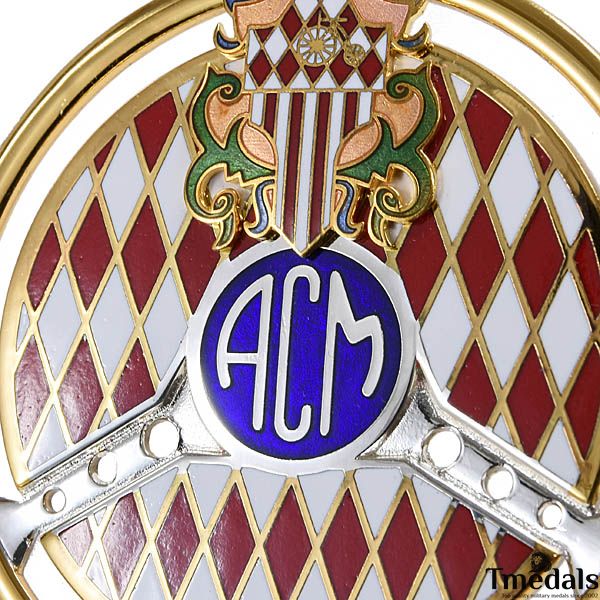 Automobile Club de Monaco (ACM) Gold Grille Badge – Original 2011 Issue detail view 7