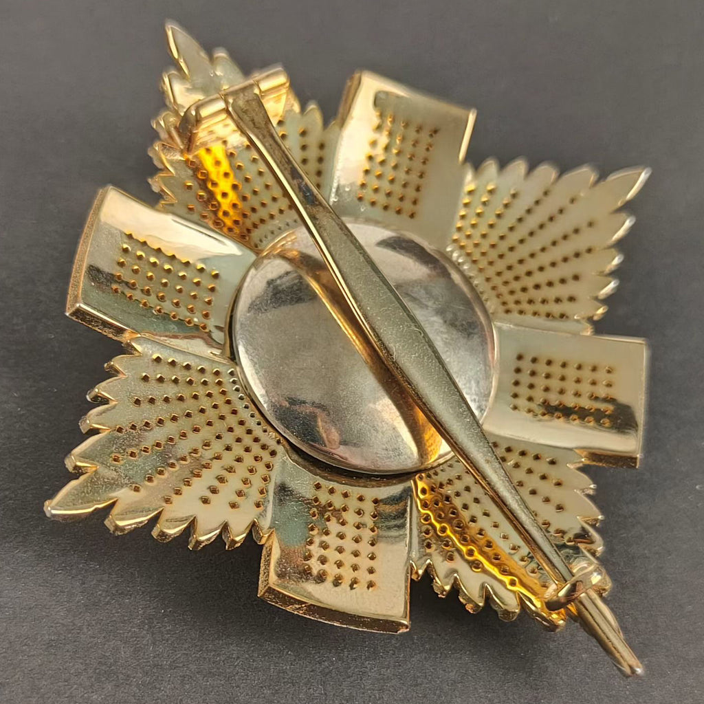 UK British Order of the Thistle Breast Star – 925 Sterling Silver Enamel