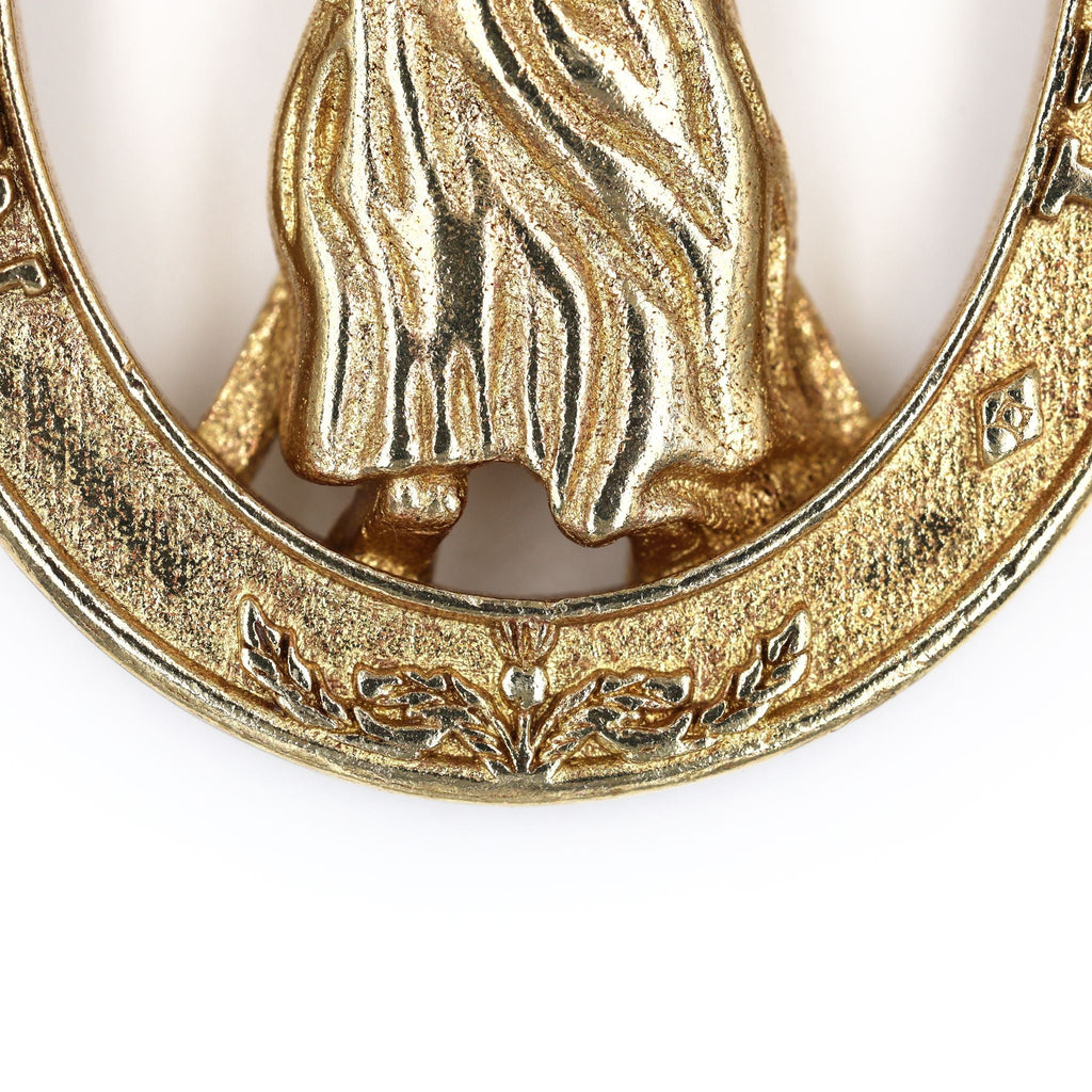 British Order of the Thistle Saint Andrew Pendant Brass Badge detail view 7