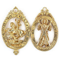 Pair British Order of the Garter & Thistle Pendants Brass Badges reproduction
