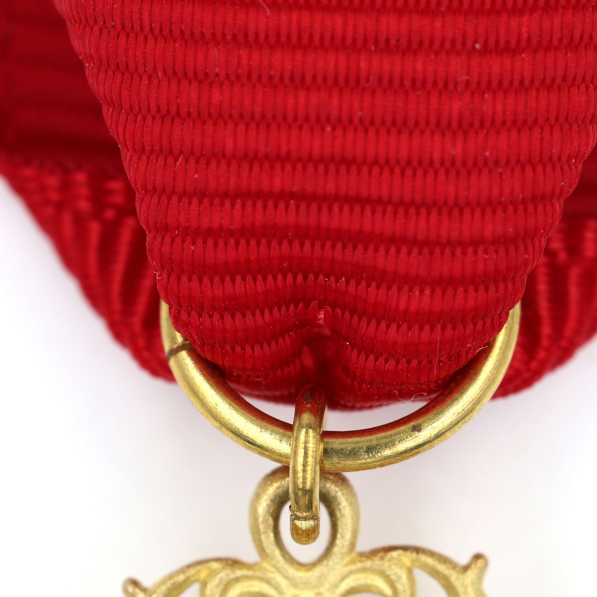 20pcs Solid Brass Mini Split Rings Medal Badge Sash Ribbon Hardware 4mm detail view 3