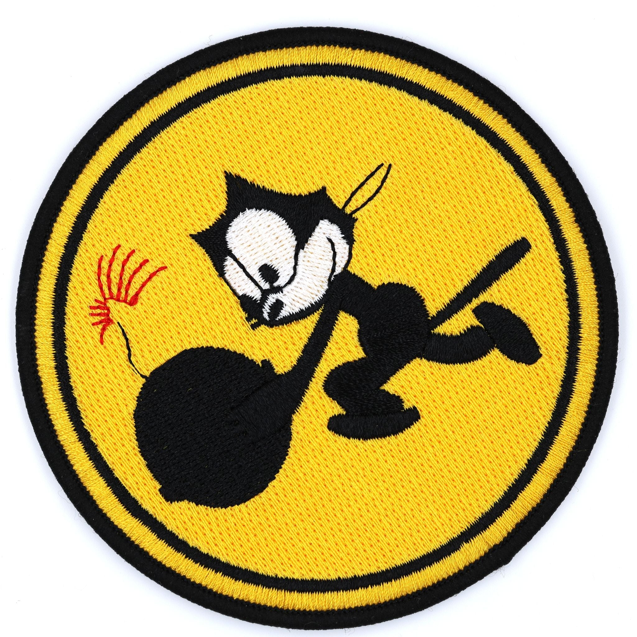 U.S. Navy VF-31 Fighting 31 Felix the Cat Bomb Embroidered Patch WWII Style detail view 5