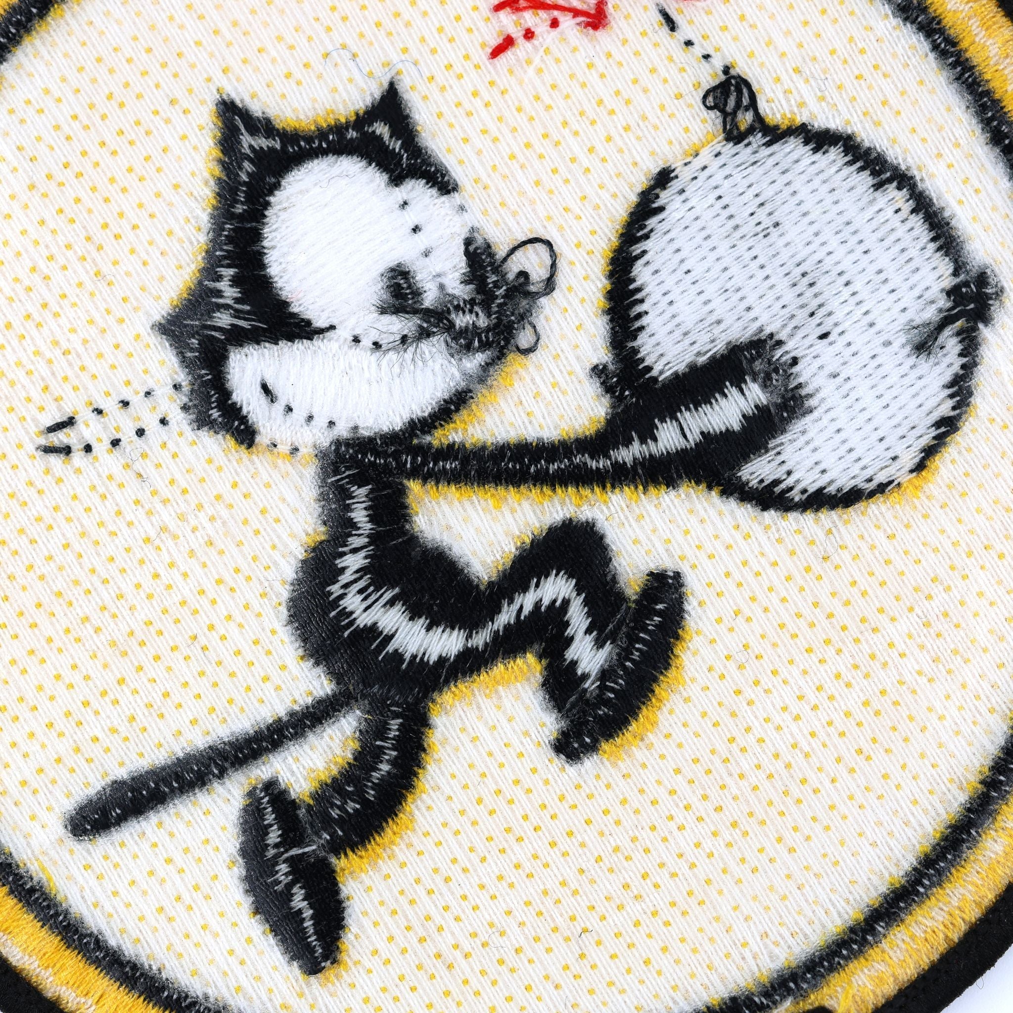 U.S. Navy VF-31 Fighting 31 Felix the Cat Bomb Embroidered Patch WWII Style detail view 6