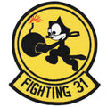 U.S. Navy VF-31 Fighting 31 Felix the Cat Bomb Embroidered Patch reproduction