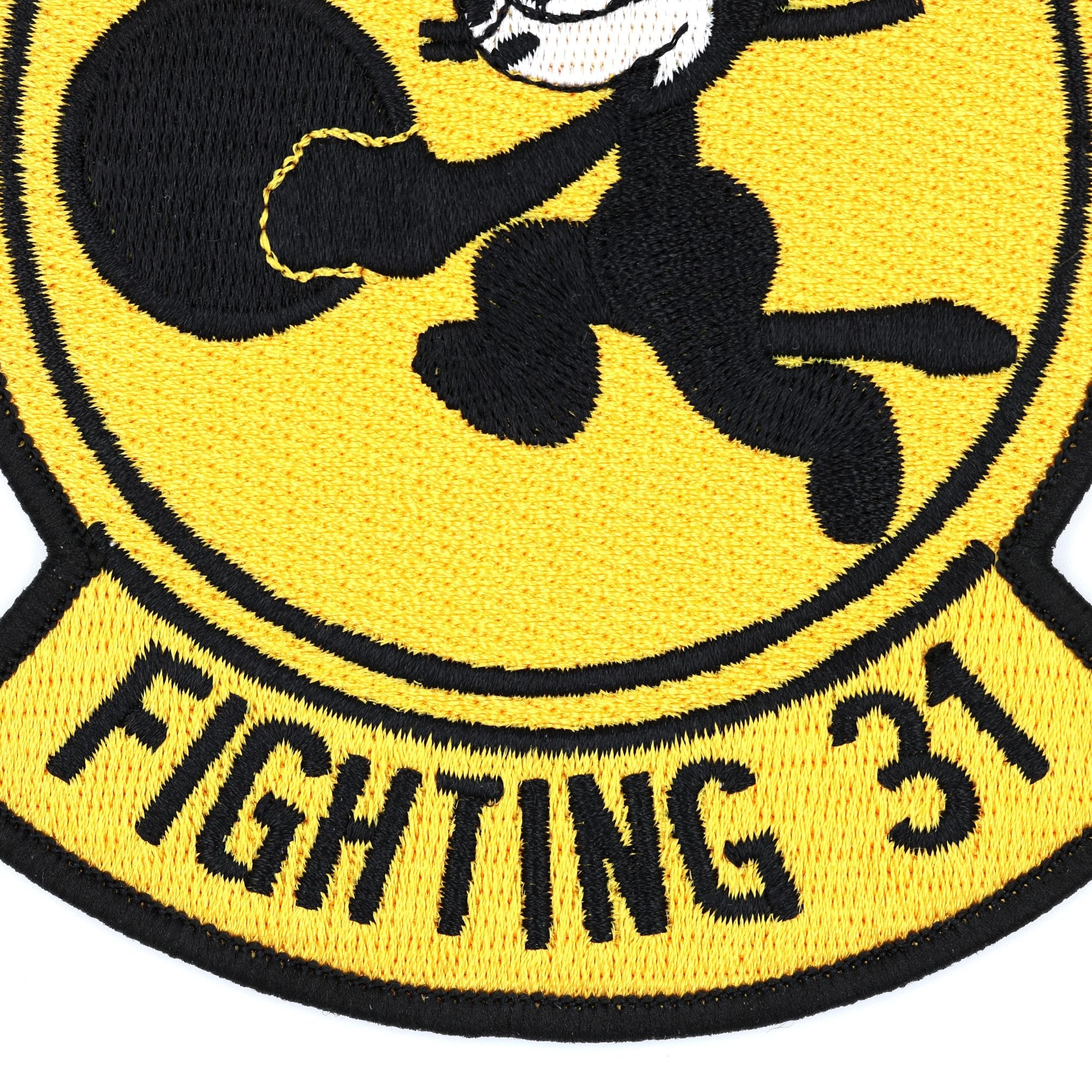 U.S. Navy VF-31 Fighting 31 Felix the Cat Bomb Embroidered Patch detail view 5