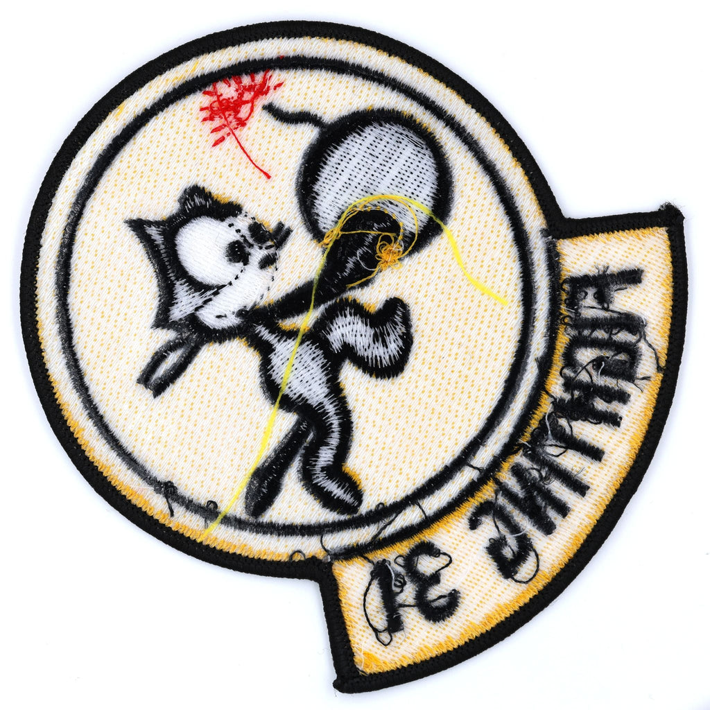 U.S. Navy VF-31 Fighting 31 Felix the Cat Bomb Embroidered Patch detail view 7