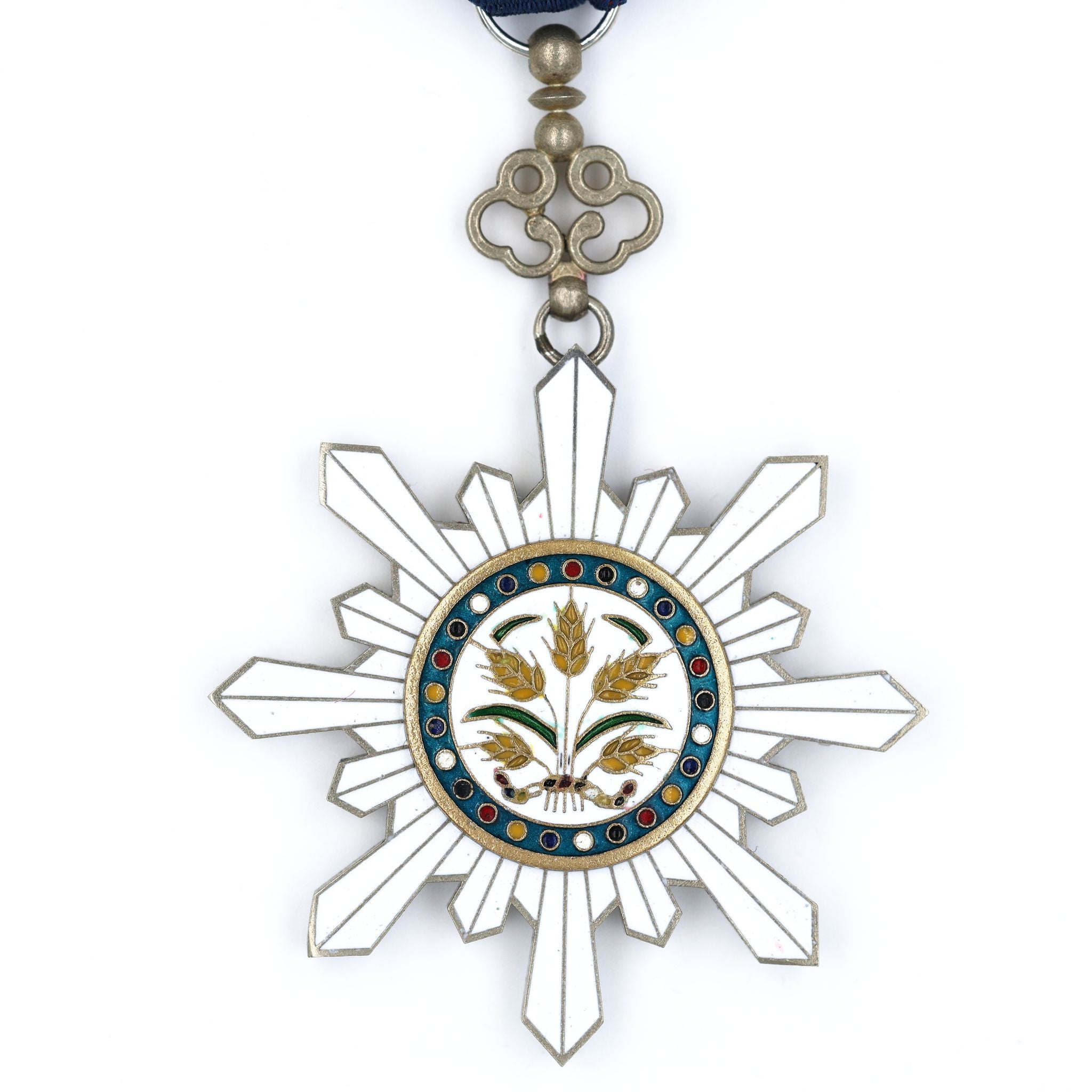 Republic of China Order of Golden Grain 6th Class Medal – Full-Size Copper detail view 6