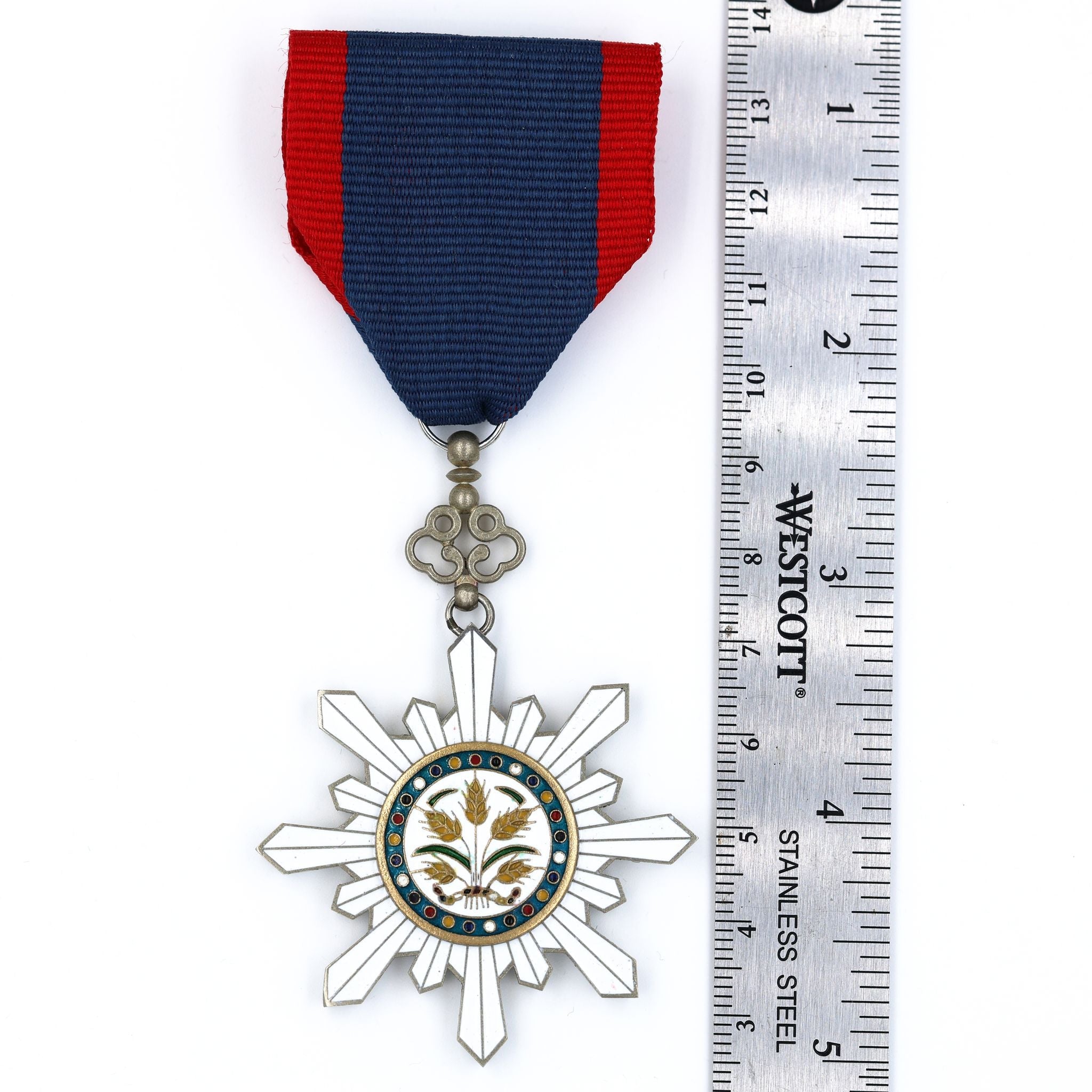 Republic of China Order of Golden Grain 6th Class Medal – Full-Size Copper detail view 5