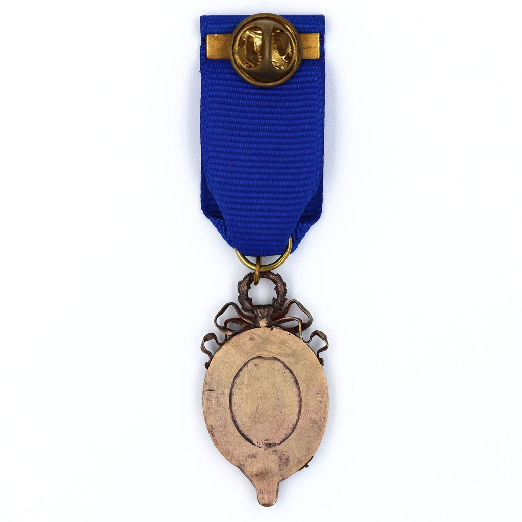 Order of the Garter Lesser George Solid Brass Enamel Blue Ribbon detail view 2