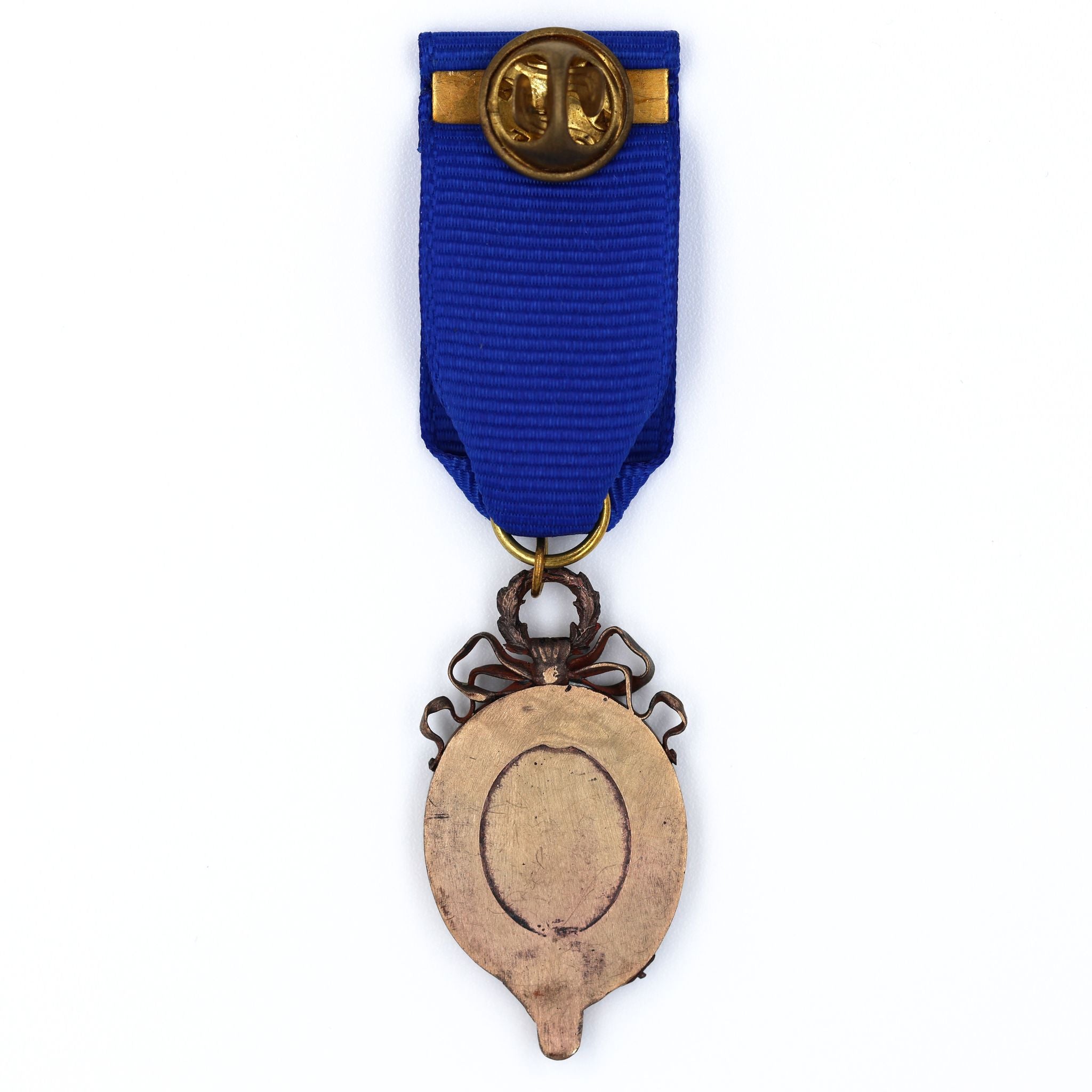 Order of the Garter Lesser George Solid Brass Enamel Blue Ribbon detail view 2