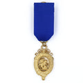 Order of the Garter Lesser George Openwork Brass with Blue Ribbon replica