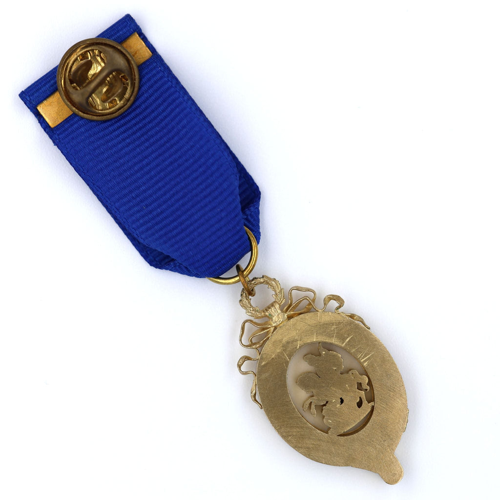 Order of the Garter Lesser George Openwork Brass with Blue Ribbon detail view 7