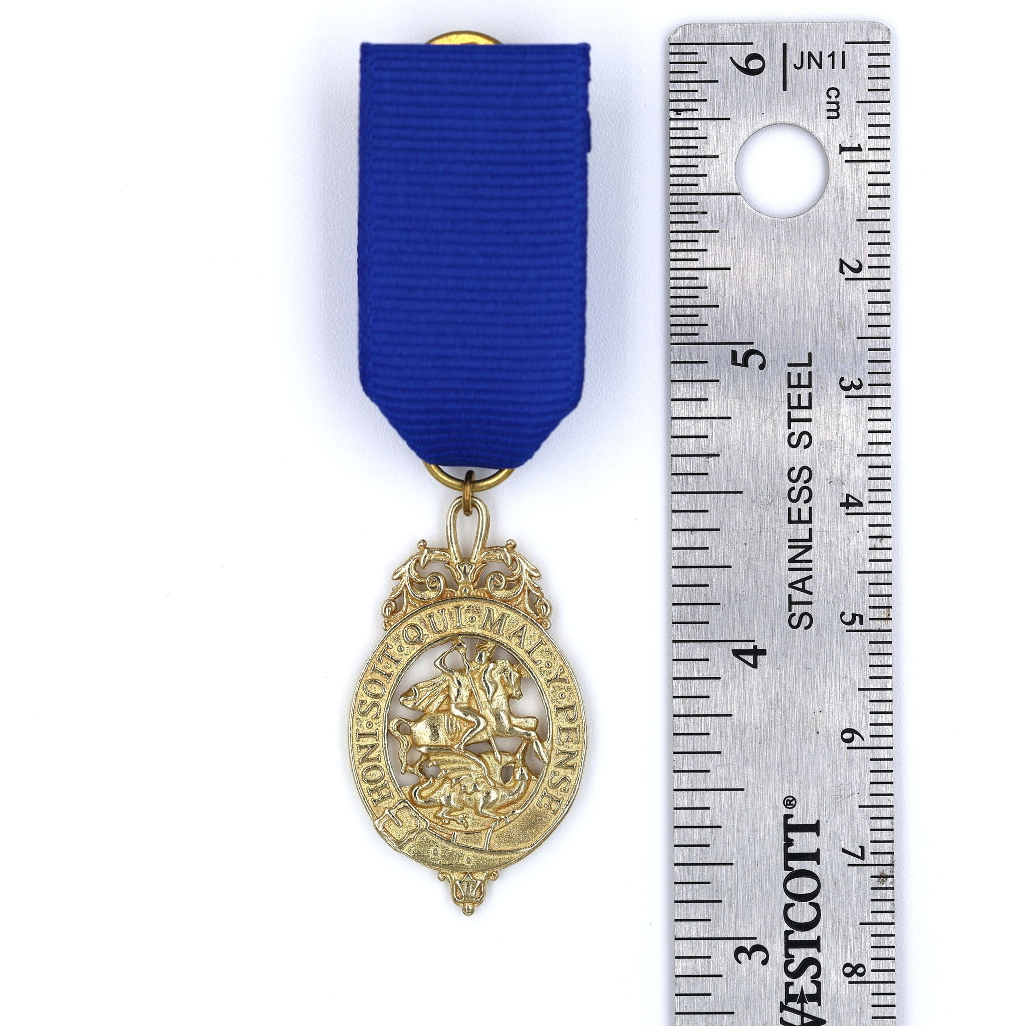 Order of the Garter Miniature Medal Lesser George Blue Ribbon detail view 3