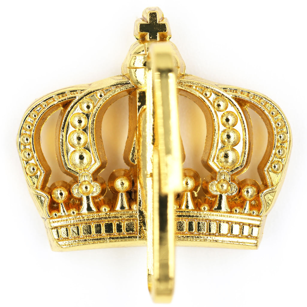 Royal Crown Medal Hanger Gold Tone Order Badge Suspension Accessory Replica