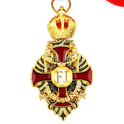Austrian Franz Joseph Order Commander Neck Cross Medal Reproduction