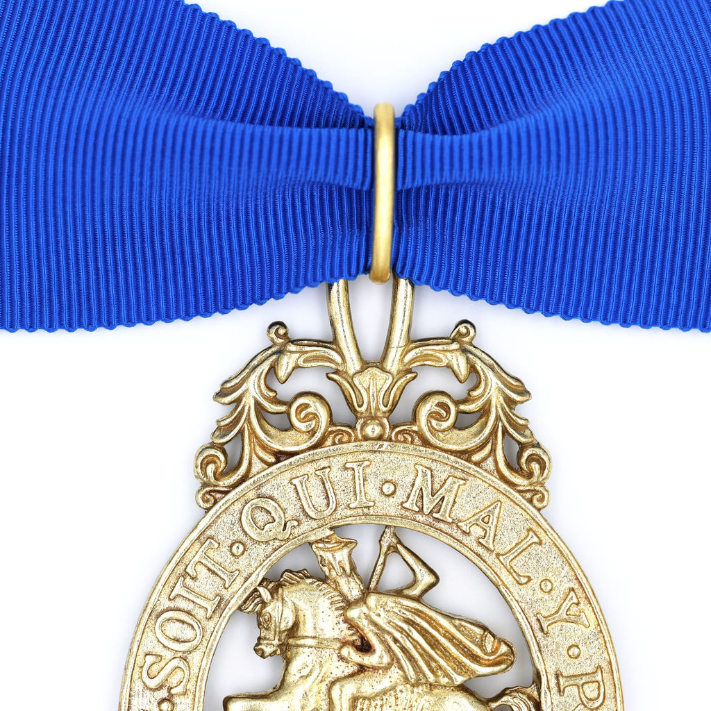 British Order of the Garter Lesser George 84.9mm Neck Badge with Blue Ribbon