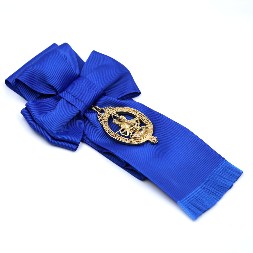 British Order of the Garter Ladies' Blue Sash & Lesser George Badge