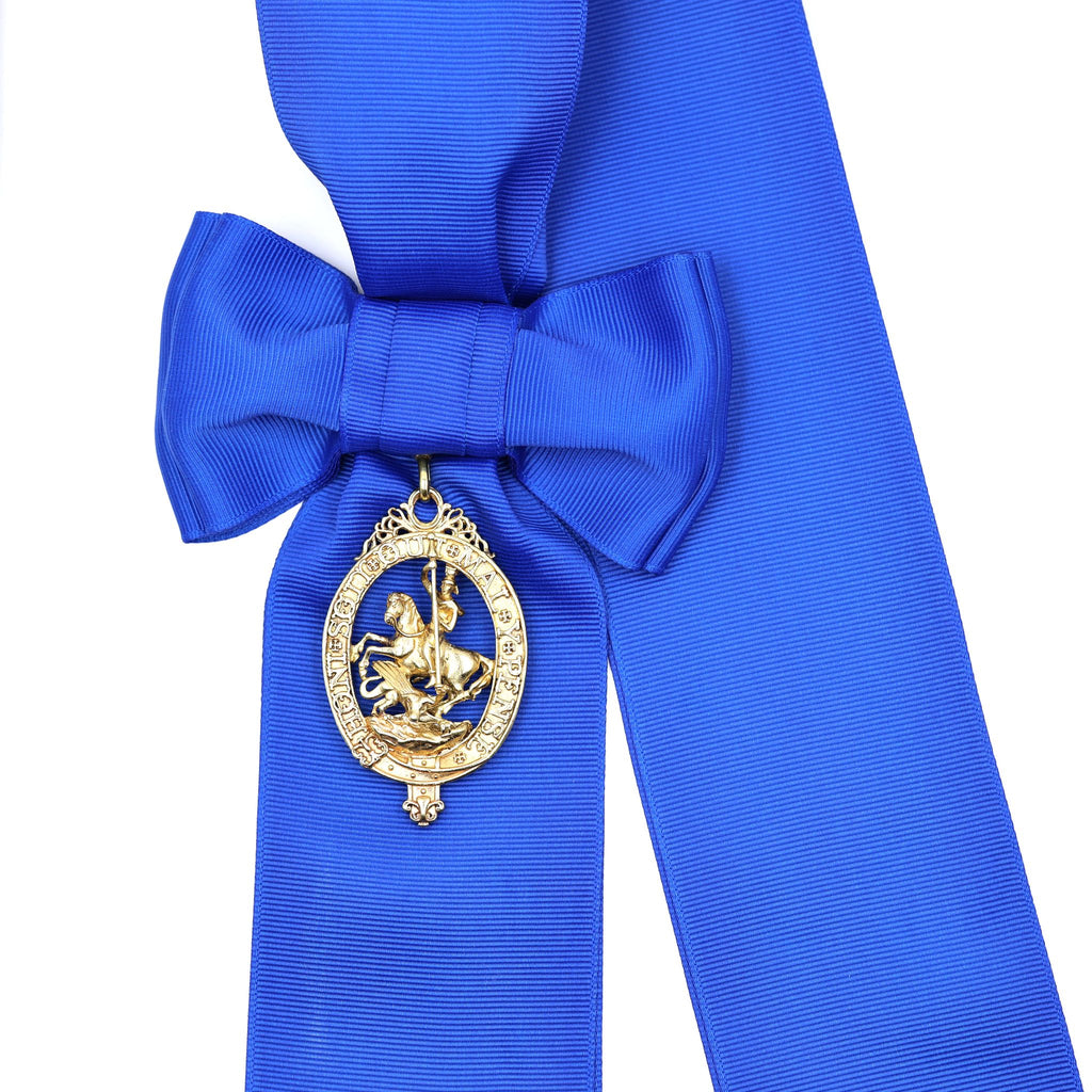 British Order of the Garter Ladies' Blue Sash & Lesser George Badge
