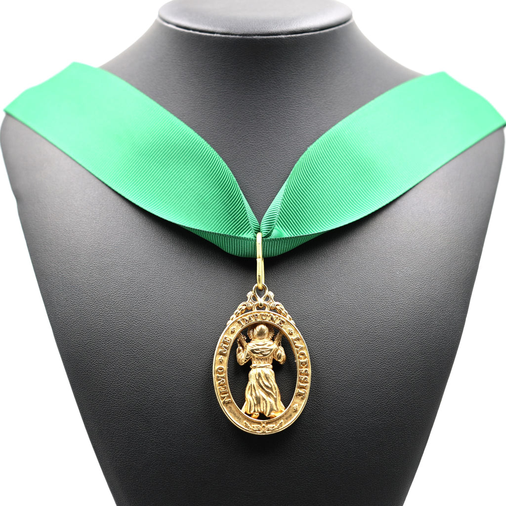 Order of the Thistle Historical Neck Badge with Green Ribbon