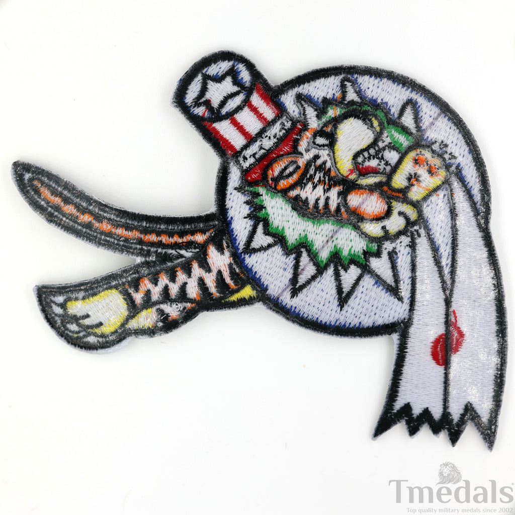 U.S. Army 14th Air Force Corps WWII Flying Tigers Avg Force Patch U.S. WWII China detail view 4