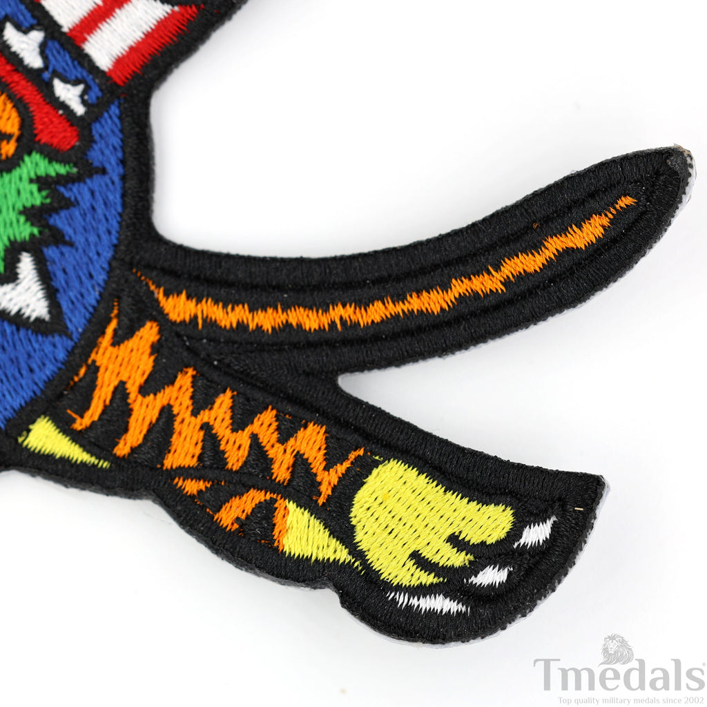 U.S. Army 14th Air Force Corps WWII Flying Tigers Avg Force Patch U.S. WWII China detail view 8