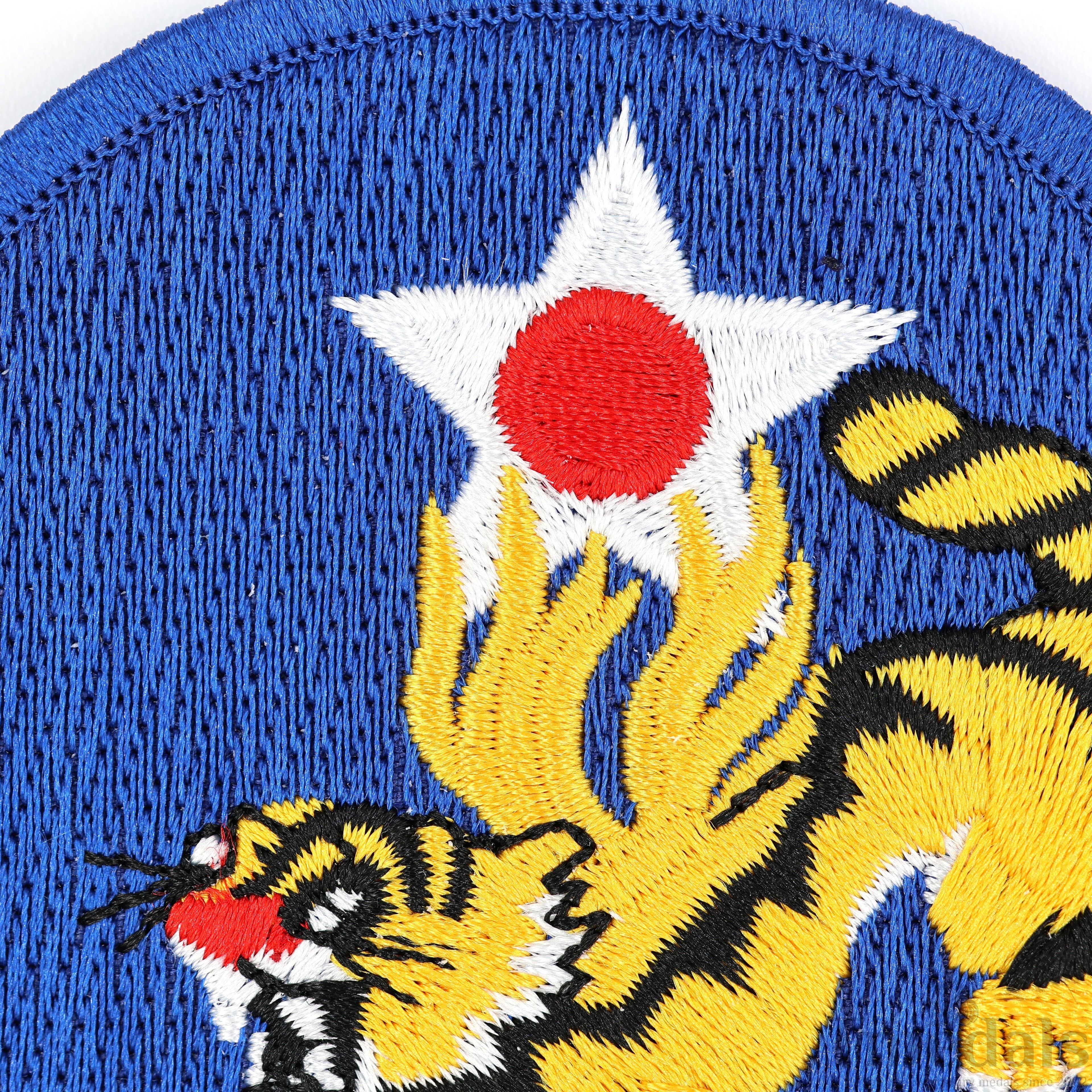 U.S. Army 14th Air Force Corps WWII Flying Tigers Avg Force Patch U.S. WWII detail view 4