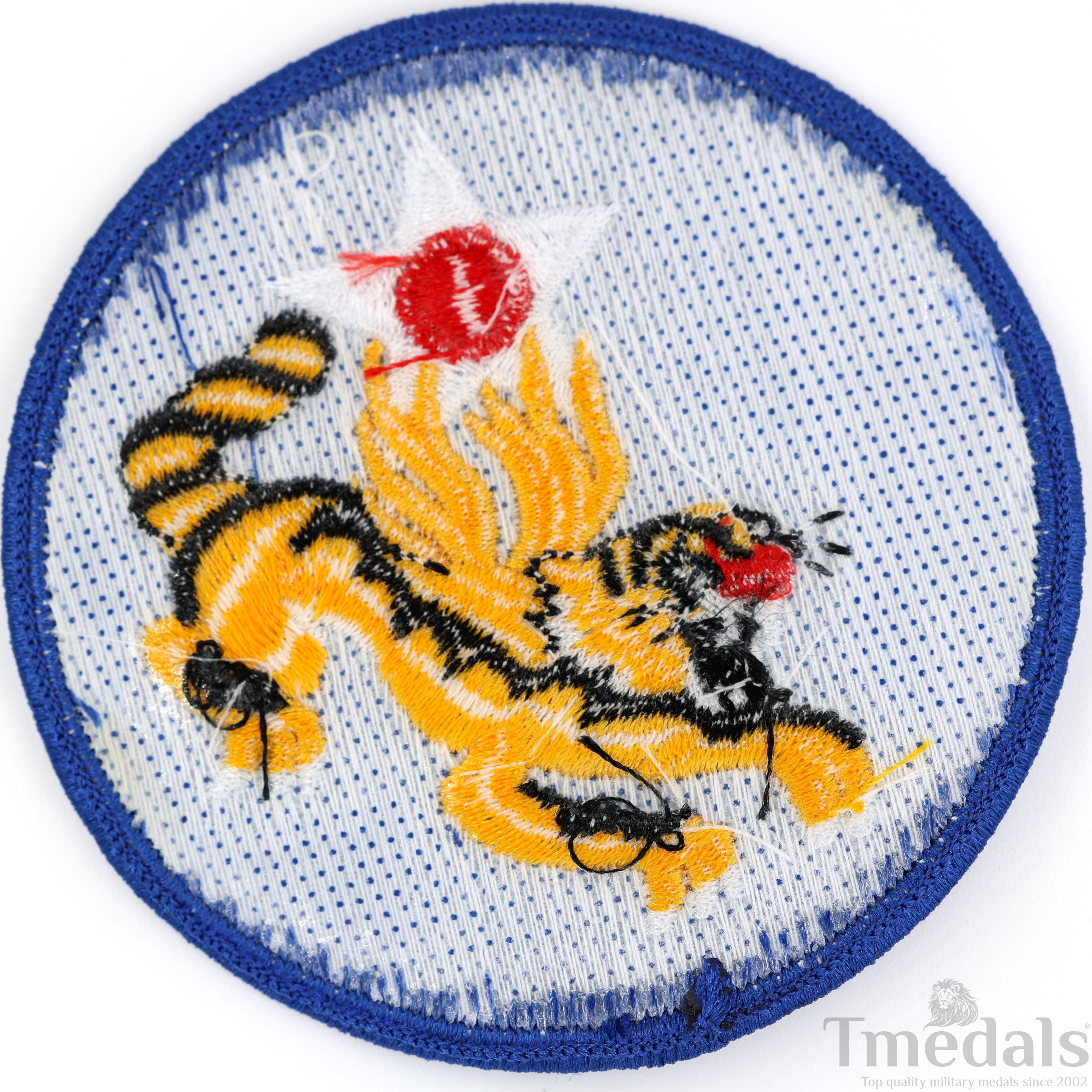 U.S. Army 14th Air Force Corps WWII Flying Tigers Avg Force Patch U.S. WWII detail view 2