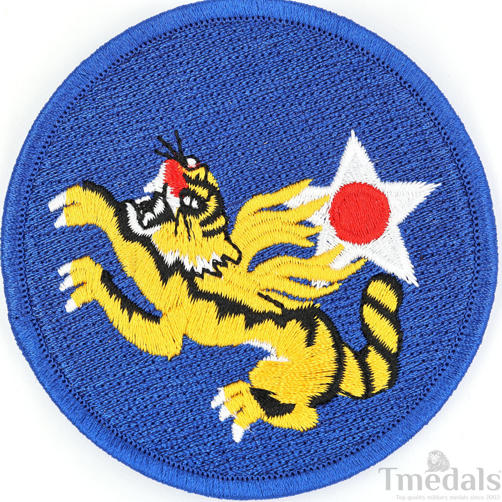 U.S. Army 14th Air Force Corps WWII Flying Tigers Avg Force Patch U.S. WWII detail view 6